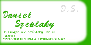 daniel szeplaky business card